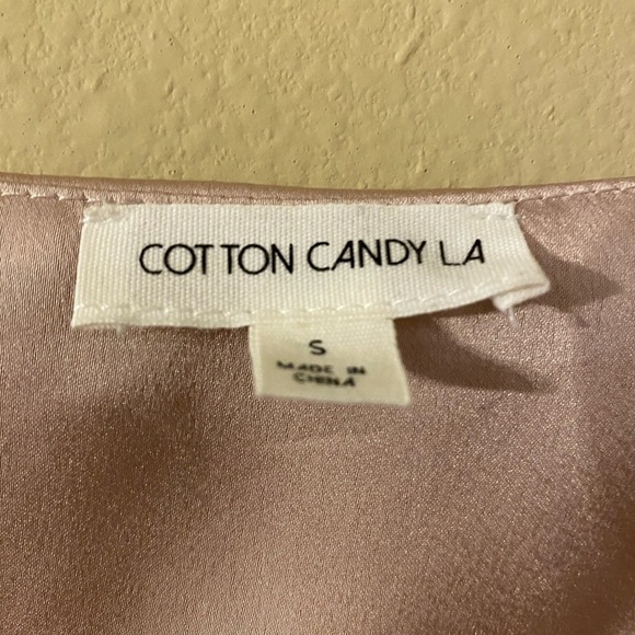 Cotton candy LA blush slip dress NWOT - Picture 4 of 4
